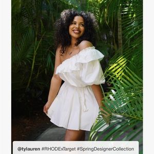 RHODE x Target white, one shoulder dress, XS